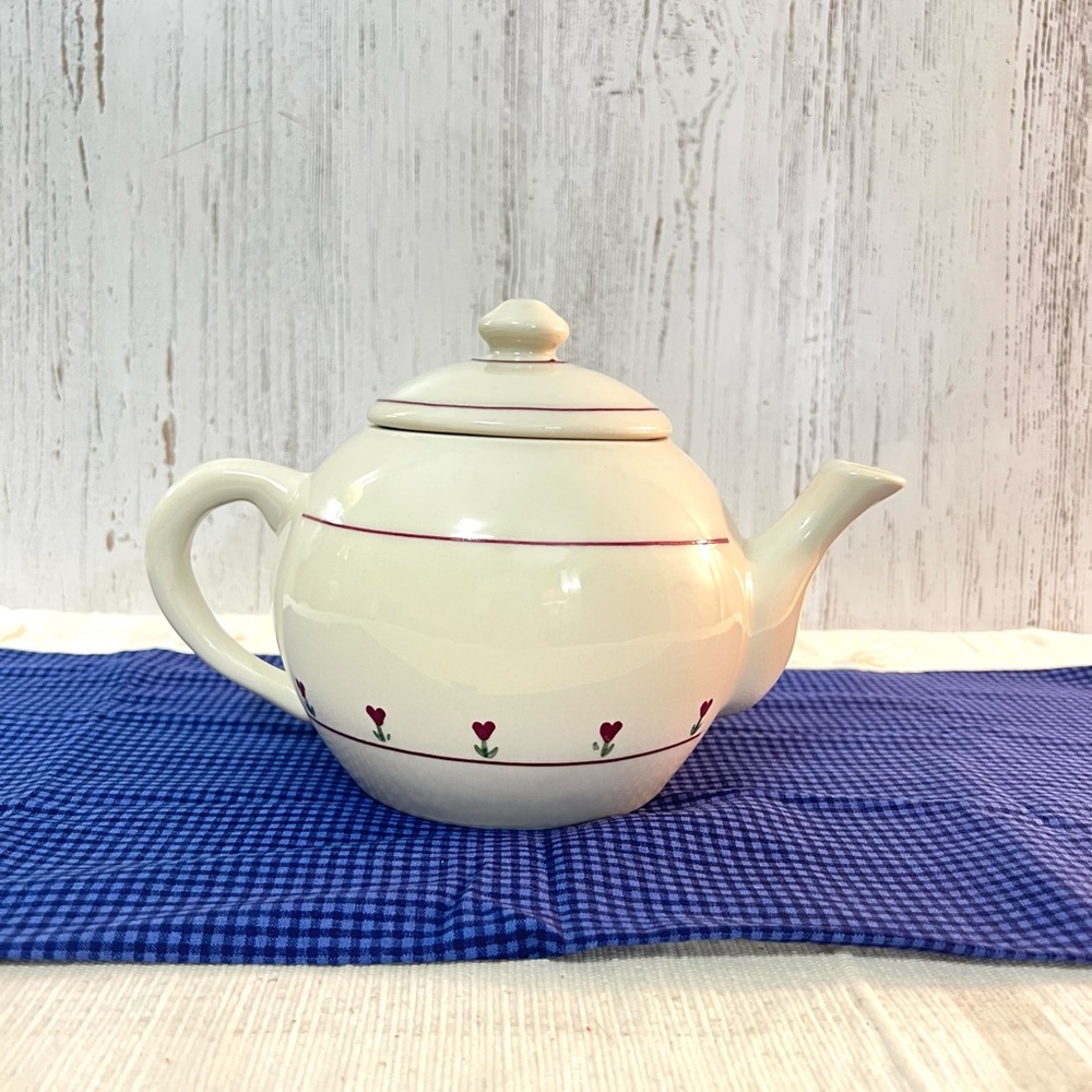 Hartstone USA teapot provincial posy decor cottage core